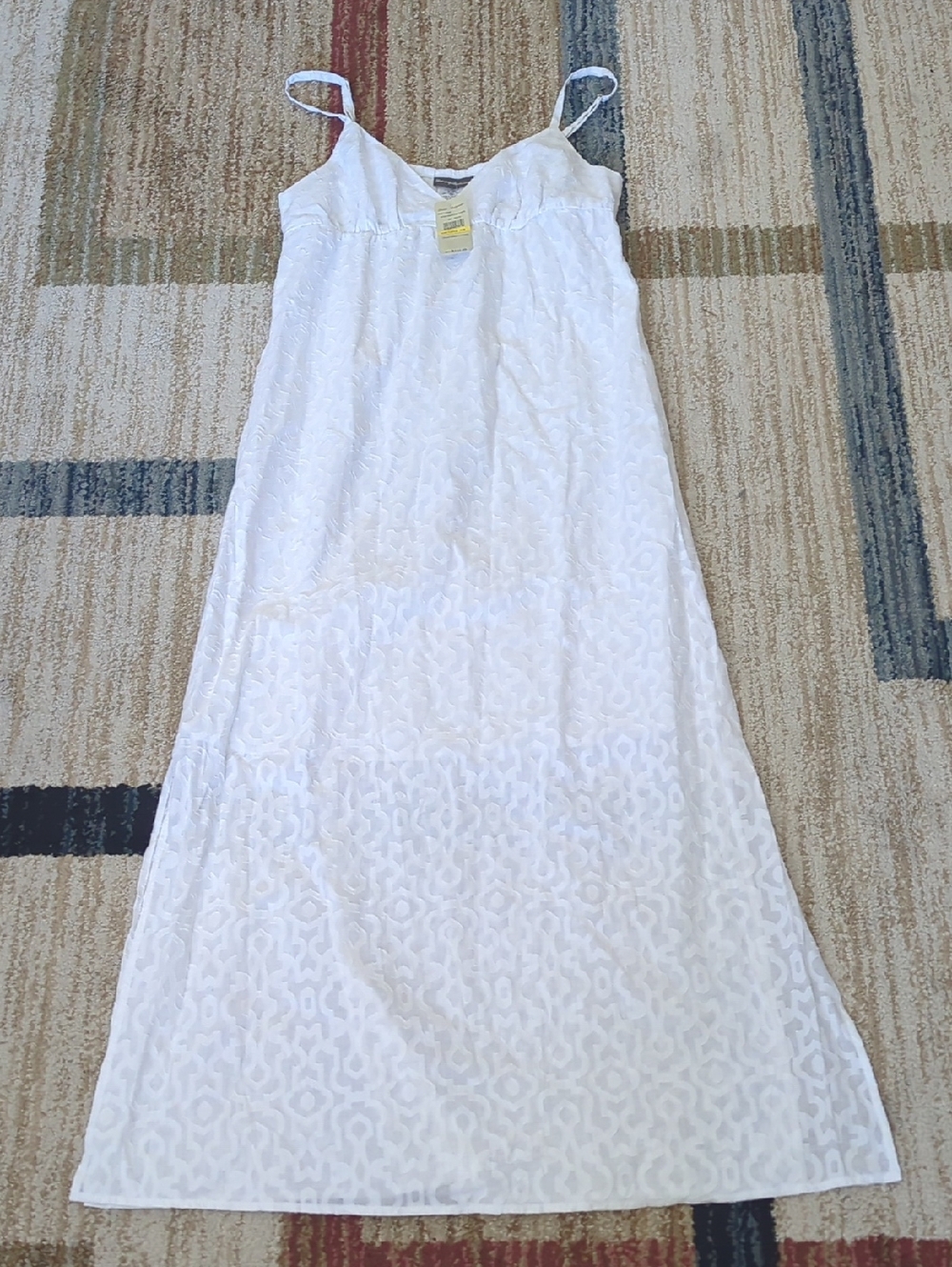 Tommy Bahama White Spaghetti-Strap Maxi Dress